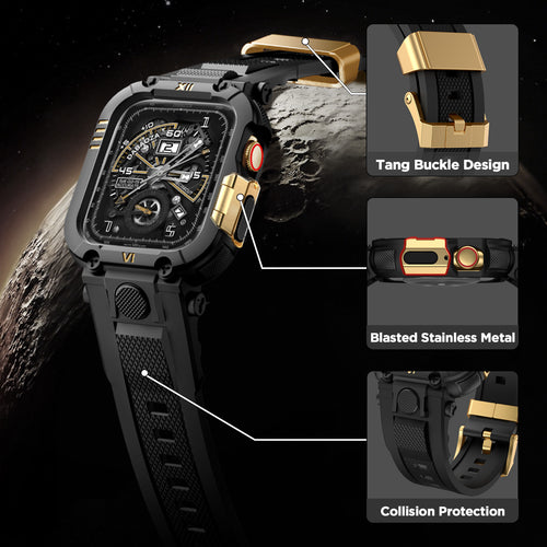 DABAOZA Men's Sport Rugged Apple Watch Band & Case – 49mm/46mm/45mm/44mm