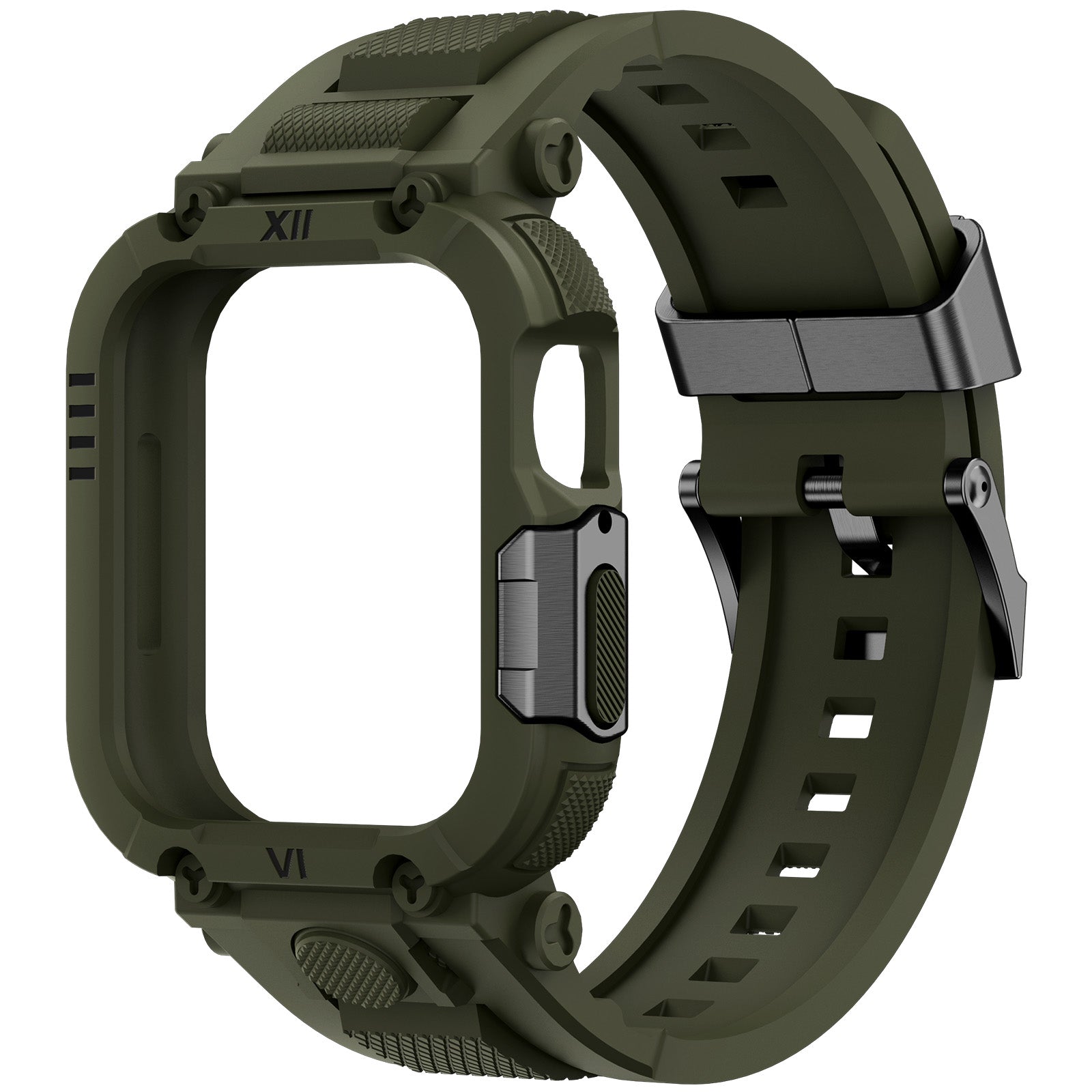 DABAOZA Men's Sport Rugged Apple Watch Band & Case – 49mm/46mm/45mm/44mm